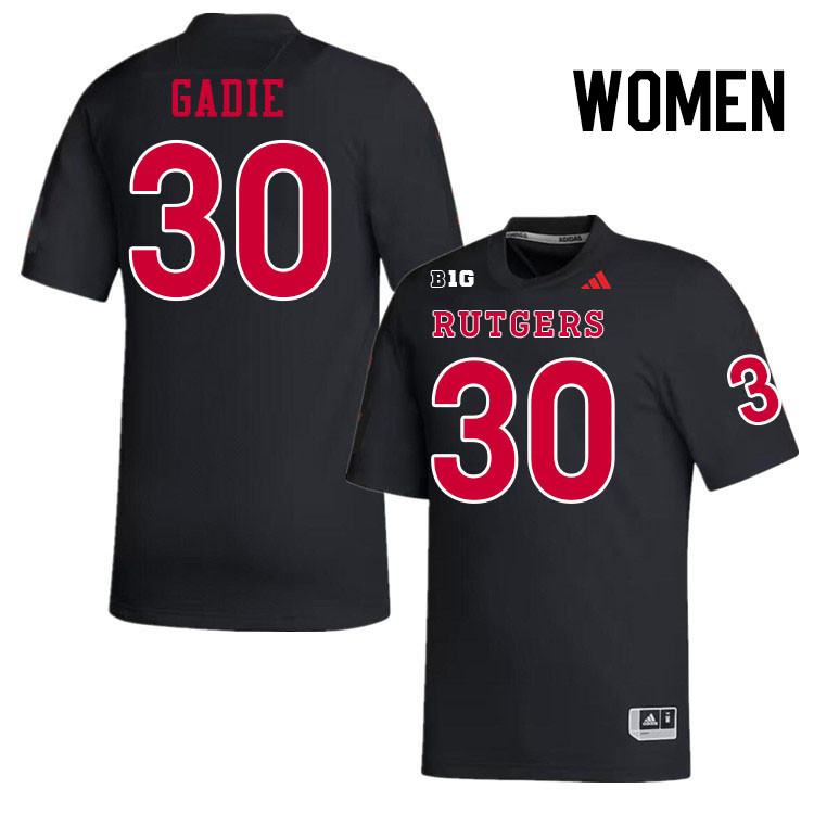 Women #30 Sam Gadie Rutgers Scarlet Knights 2024 College Football Jerseys Stitched-Black Women #30 Sam Gadie Rutgers Scarlet Knights 2024 College Football Jerseys Stitched-Black